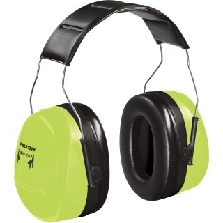 3M High-Visibility Ear Protector — Green, NRR 30dB, Model# H10A-HV  Hearing Protection