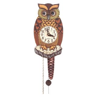 Black Forest Owl 8 Inch Wall Clock   Kids Clocks