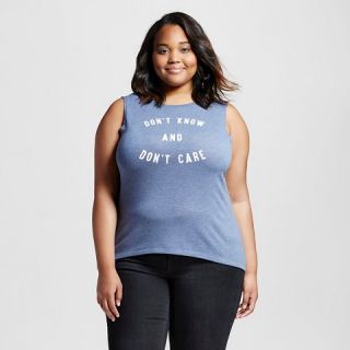 Womens Dont Care Plus Graphic Muscle   Modern Lux