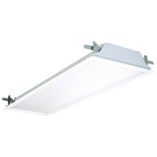 Lithonia Lighting 2 Light White Flanged Fluorescent Troffer SP8 F 2 32 A12 120 GESB