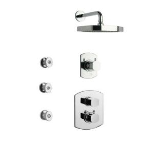 LaToscana Novello Shower System 4 in Chrome SHOWER4NOCP