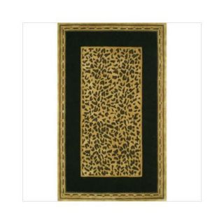 American Home Rug Co. African Safari Gold/Black Cheetah Print Area Rug