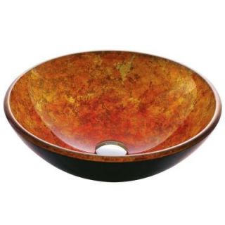 Vigo Livorno Vessel Sink in Orange/ Redish Tones VG07705