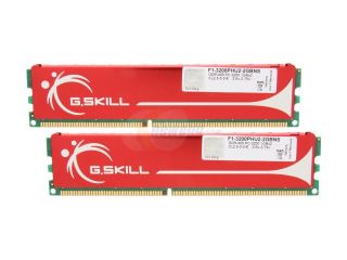 G.SKILL 2GB (2 x 1GB) 184 Pin DDR SDRAM DDR 400 (PC 3200) Dual Channel Kit Desktop Memory Model F1 3200PHU2 2GBNS