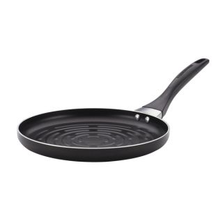 Farberware Dishwasher Safe Nonstick 10.5 inch Round Grill Pan, Black