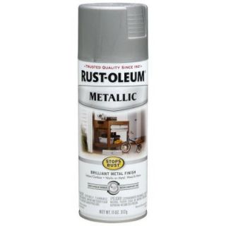 Rust Oleum Stops Rust 11 oz. Matte Nickel Protective Enamel Metallic Spray Paint 7277830