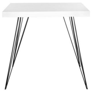 Safavieh Wolcott Lacquer Accent Table in White and Black FOX4205A
