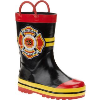 Toddler Boys' Fire Chief Rain Boots