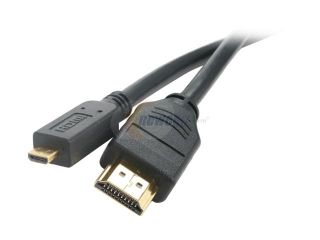 Link Depot HDMI 15 MICRO 15 ft. Black HDMI Type A male to HDMI Micro male HDMI Standard to HDMI Micro Cable M M
