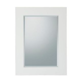 Elegant Home Fashions Chatham 25 7/8 in. L x 19 in. W Wall Mirror in White 9HD599