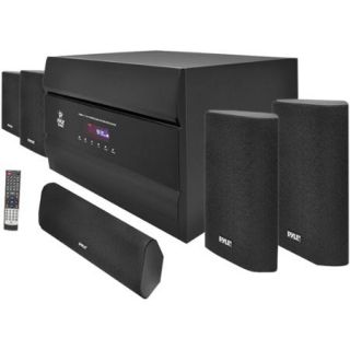 Pyle PT628A 400W 5.1 Channel Home Theater System with AM/FM Tuner, CD, DVD and  Player Compatibility