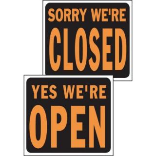 HY KO 15 in. x 19 in. Plastic Open/Closed Reversible Sign SP 113