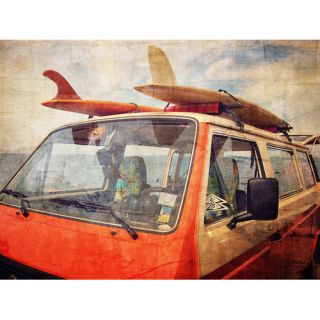 Surf Wrapped Photographic Print on Canvas by Graffitee Studios