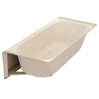 Lyons Industries Victory 4.5 ft. Above Floor Rough Right Drain Bathtub in Almond VTL02542716R