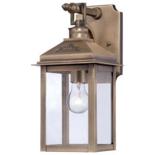 the great outdoors by Minka Lavery Eastbury 1 Light Colonial Brass Outdoor Wall Mount 72431 261