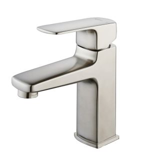 Kraus Virtus Brushed Nickel 1 Handle Single Hole WaterSense Bathroom Faucet