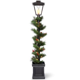National Tree Co. Decorative Pre Lit Noble Lamp Post Garland with 35