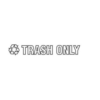 Rubbermaid Commercial Products Trash Only Recycle Decal FGRSW4