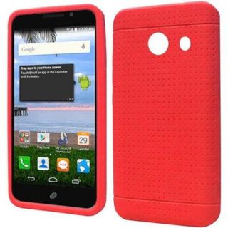 Insten Rugged Rubber Cover Case For Huawei Pronto/SnapTo   Red