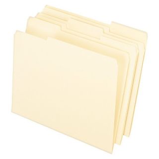 Folders, 1/3 Cut Top Tab, Letter, Manila 100/Box