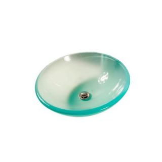 Filament Design Cantrio Tempered Glass Vessel Sink in Frosted GS 102F