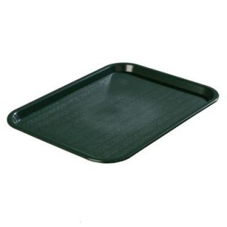 Carlisle 12.06 in. x 16.31 in. Polypropylene Cafeteria/Food Court Serving Tray in Forest Dark Green (Case of 24) CT121608
