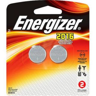 Energizer 2016 Coin Cell 2 Pack