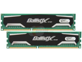 Crucial Ballistix Sport 8GB (2 x 4GB) 240 Pin DDR3 SDRAM DDR3 1333 Desktop Memory Model BL2KIT51264BA1339