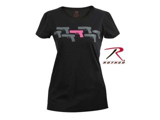 Women's T Shirt Pink Guns by Rothco