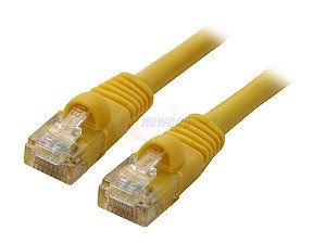 Link Depot C5M 25 YLB 25 ft. Cat 5E Yellow Network Ethernet Cable
