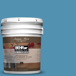 BEHR Premium Plus Ultra 5 gal. #M490 5 Jet Ski Matte Interior Paint 175405