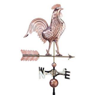 Whitehall Products 48 in. Polished Rooster Copper Weathervane 45033