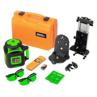 Johnson Electronic Self Leveling Rotary Laser Level with GreenBrite Technology 40 6545