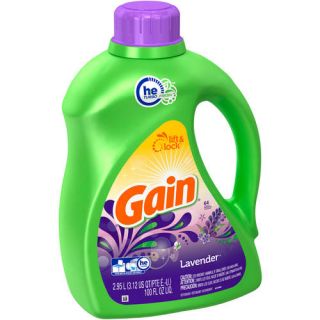 Gain Liquid Laundry Detergent, Lavender, 64 Loads, 100 fl oz