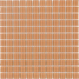 Elida Ceramica Skin Uniform Squares Mosaic Glass Wall Tile (Common 12 in x 12 in; Actual 11.75 in x 11.75 in)