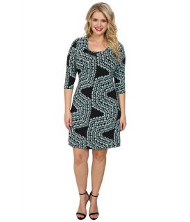 Karen Kane Plus Plus Size Confetti Geo Dress