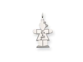 Kid Charm in 14k White Gold