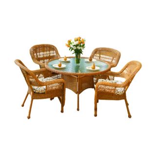 Tortuga Outdoor Portside 5 Piece Dining Set with Cushions