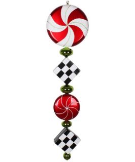 Vickerman 45 in. Checkered Jumbo Finial Ornament