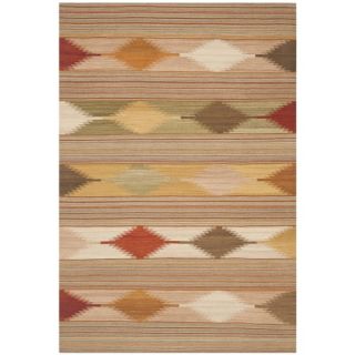 Safavieh Hand woven Navajo Kilim Natural/ Multi Wool Rug (8 x 10