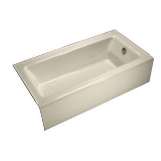 KOHLER Bellwether 5 ft. Right Drain Soaking Tub in Almond K 876 47