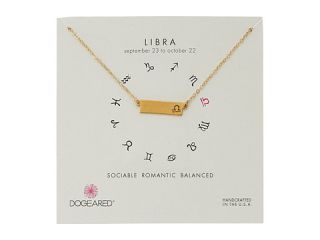 Dogeared Libra Zodiac Bar Necklace