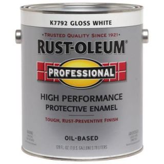 Rust Oleum Professional 1 gal. White Gloss Protective Enamel (Case of 2) K7792402
