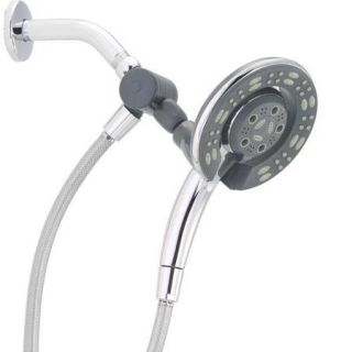 Peerless 76952 Four Spray Massage Two in One Hand Shower Head, Chrome Finish
