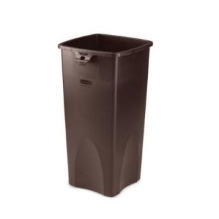 Rubbermaid Commercial Products 23 Gal. Brown Square Trash Can FG356988BRN