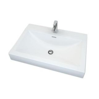 Filament Design Cantrio Console Sink Countertop in White MMA 2516