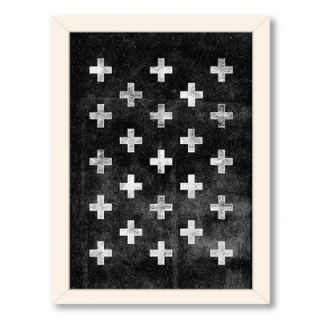 Swiss Cross Framed Graphic Art in Black by Americanflat