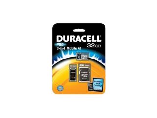 Duracell DU 3IN1C1032G R 32 GB MicroSD High Capacity (microSDHC)   1 Card