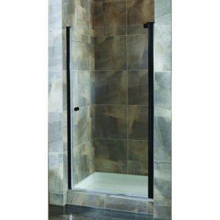 Foremost Cove 30.5 in. to 32.5 in. x 72 in. H. Semi Framed Pivot Shower Door in Oil Rubbed Bronze with Clear Glass CVSW3372 CL OR
