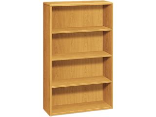 HON 10754C 10700 Series Bookcase, 4 Shelves, 36w x 13 1/8d x 57 1/8h, Harvest